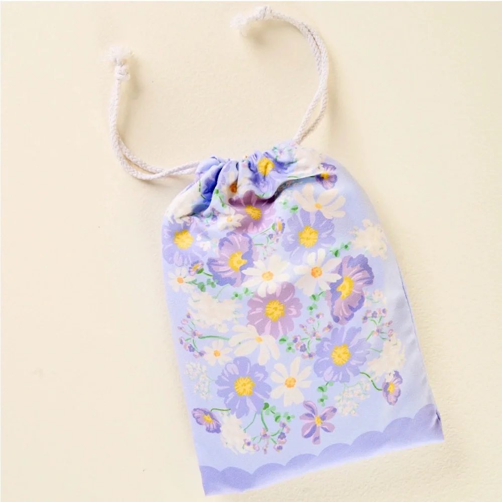 New The Darling Effect Bouquet Beauly Purple XL Quick Dry Beach Towel 2 Sided